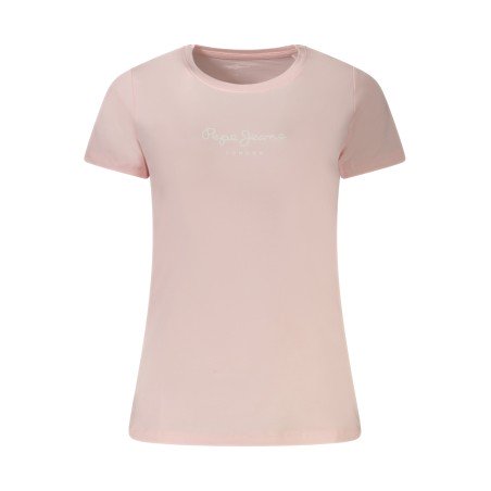 PEPE JEANS T-SHIRT MANICHE CORTE DONNA ROSA