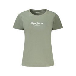 PEPE JEANS T-SHIRT MANICHE CORTE DONNA VERDE