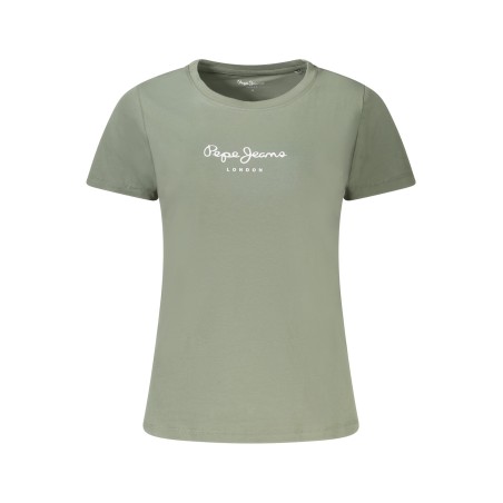 PEPE JEANS T-SHIRT MANICHE CORTE DONNA VERDE