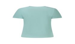 PEPE JEANS T-SHIRT MANICHE CORTE DONNA AZZURRO
