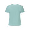 PEPE JEANS T-SHIRT MANICHE CORTE DONNA AZZURRO