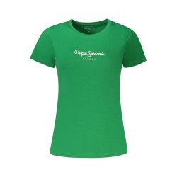 PEPE JEANS T-SHIRT MANICHE CORTE DONNA VERDE