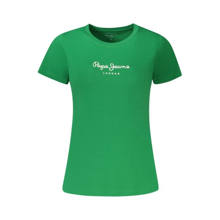 PEPE JEANS T-SHIRT MANICHE CORTE DONNA VERDE
