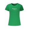 PEPE JEANS T-SHIRT MANICHE CORTE DONNA VERDE