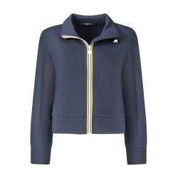 K-WAY FELPA CON ZIP DONNA BLU