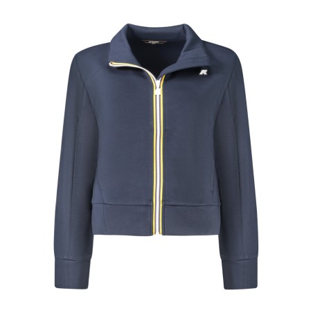K-WAY FELPA CON ZIP DONNA BLU