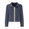 K-WAY FELPA CON ZIP DONNA BLU