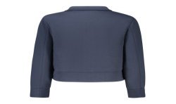 K-WAY FELPA CON ZIP DONNA BLU