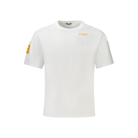 K-WAY T-SHIRT MANICHE CORTE UOMO BIANCO