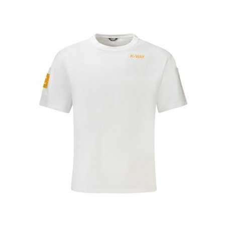 K-WAY T-SHIRT MANICHE CORTE UOMO BIANCO