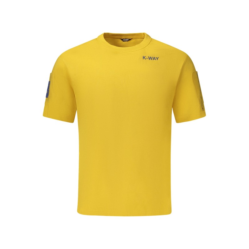 K-WAY T-SHIRT MANICHE CORTE UOMO GIALLO K-WAY T-SHIRT MANICHE CORTE UOMO GIALLO