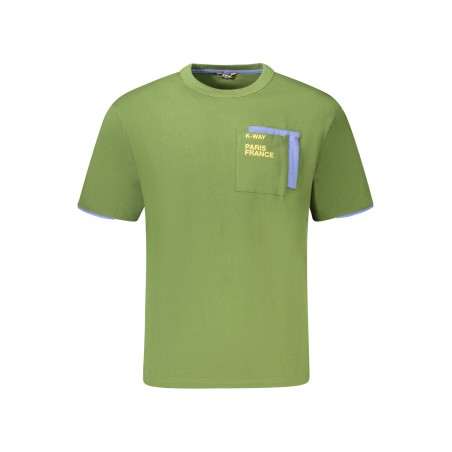 K-WAY T-SHIRT MANICHE CORTE UOMO VERDE