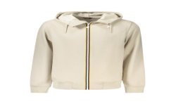 K-WAY FELPA CON ZIP UOMO BEIGE