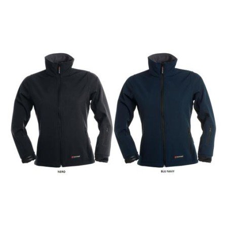 Giacca SUNNY ergonomica da donna, zip lunga SBS nastrata