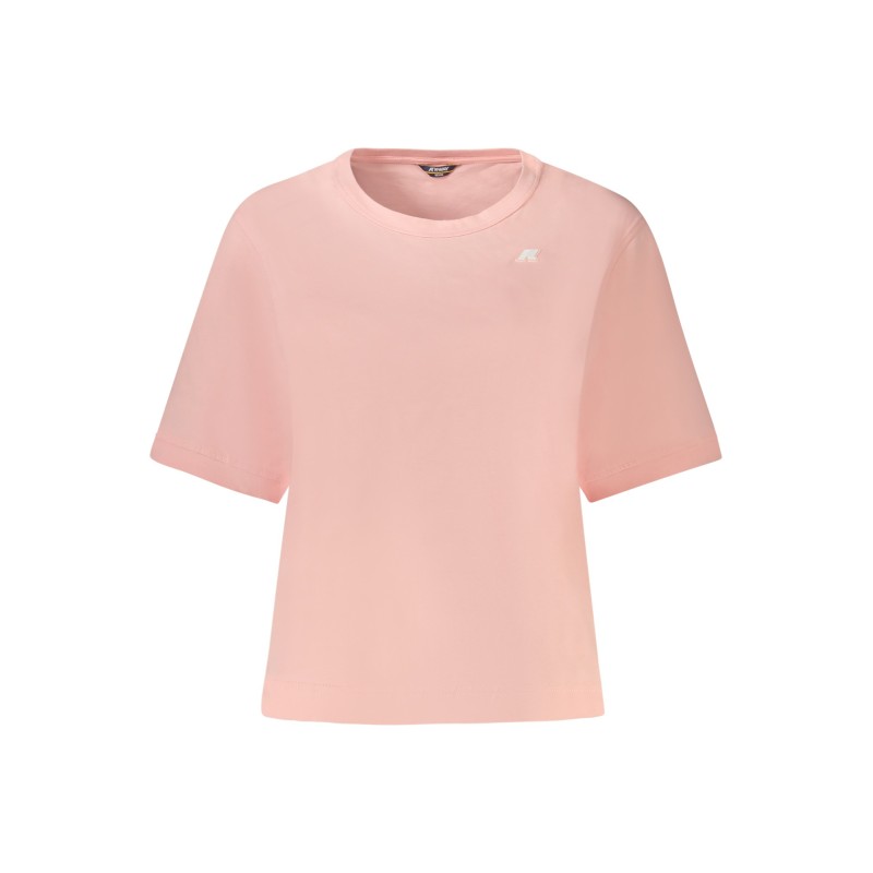 K-WAY T-SHIRT MANICHE CORTE DONNA ROSA K-WAY T-SHIRT MANICHE CORTE DONNA ROSA