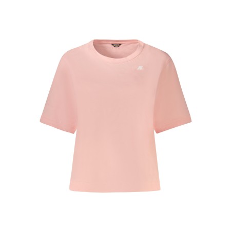 K-WAY T-SHIRT MANICHE CORTE DONNA ROSA