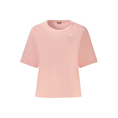 K-WAY T-SHIRT MANICHE CORTE DONNA ROSA