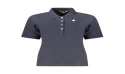 K-WAY POLO MANICHE CORTE DONNA BLU