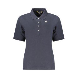 K-WAY POLO MANICHE CORTE DONNA BLU