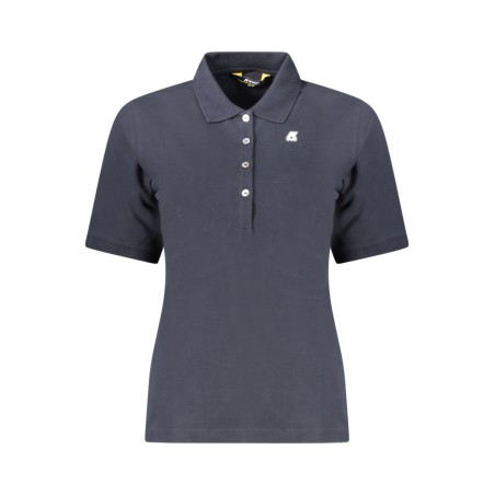 K-WAY POLO MANICHE CORTE DONNA BLU