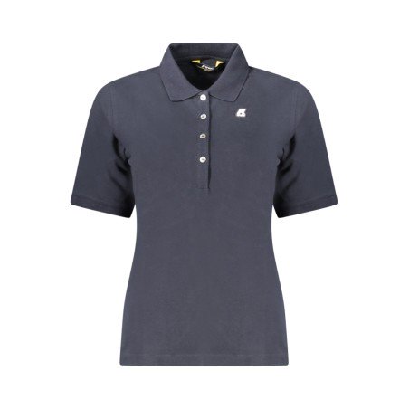 K-WAY POLO MANICHE CORTE DONNA BLU
