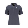K-WAY POLO MANICHE CORTE DONNA BLU