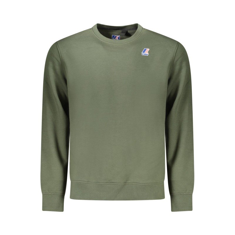 K-WAY FELPA SENZA ZIP UOMO VERDE K-WAY FELPA SENZA ZIP UOMO VERDE