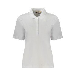 K-WAY POLO MANICHE CORTE DONNA BIANCO