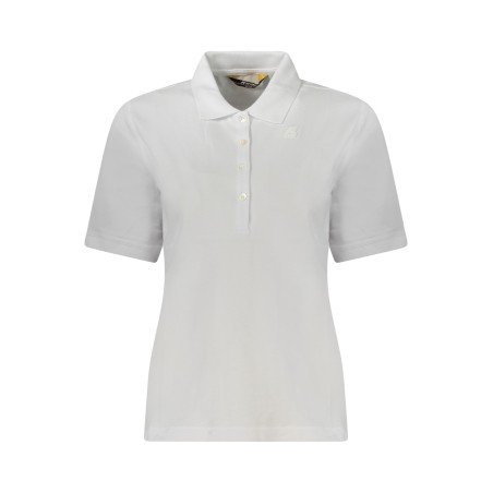 K-WAY POLO MANICHE CORTE DONNA BIANCO