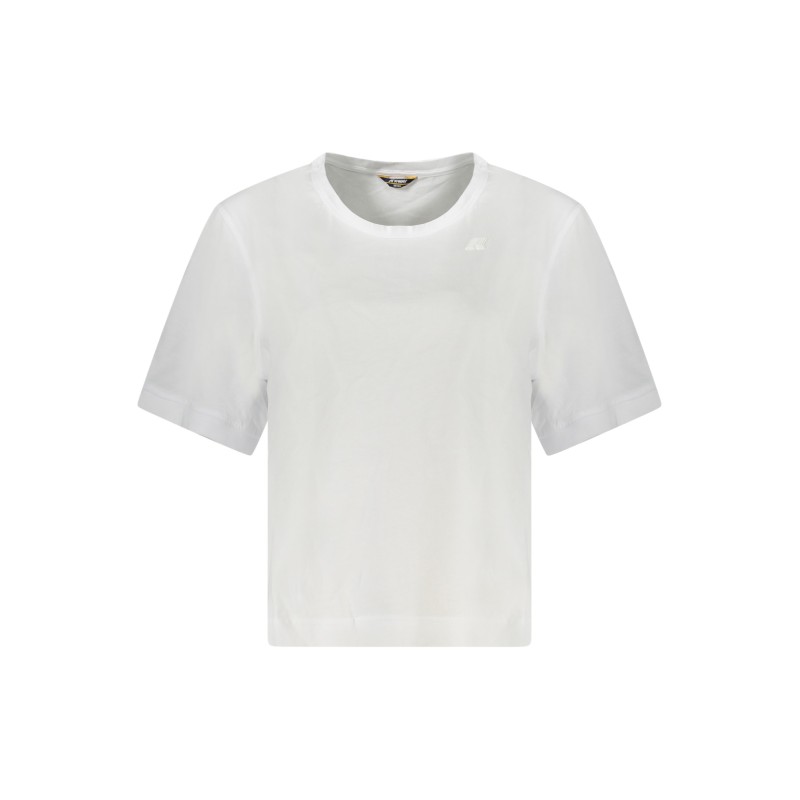 K-WAY T-SHIRT MANICHE CORTE DONNA BIANCO