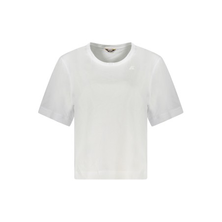 K-WAY T-SHIRT MANICHE CORTE DONNA BIANCO