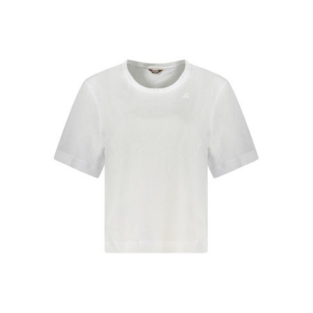 K-WAY T-SHIRT MANICHE CORTE DONNA BIANCO