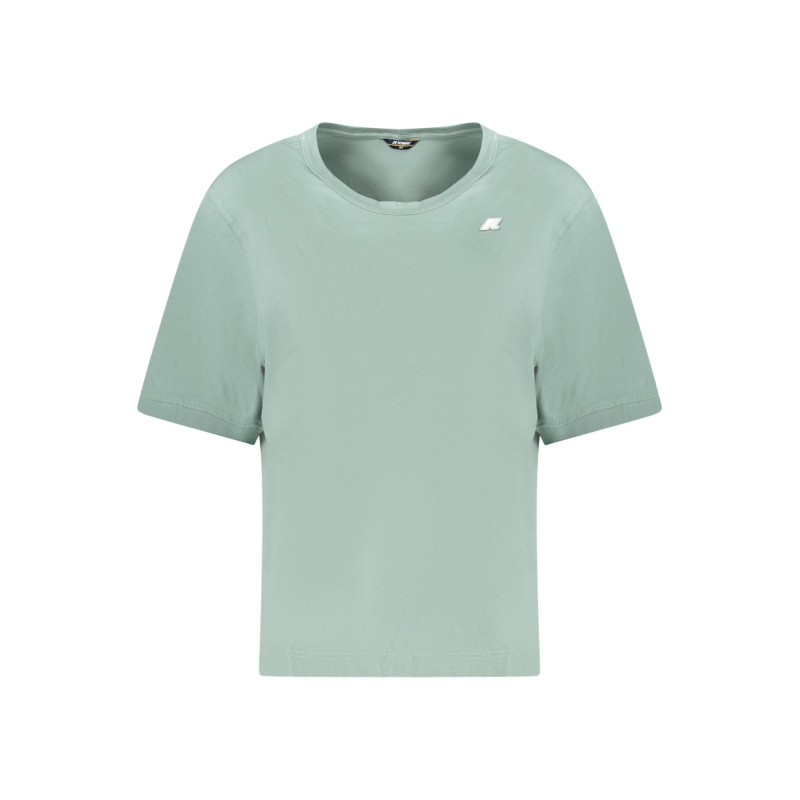 K-WAY T-SHIRT MANICHE CORTE DONNA VERDE