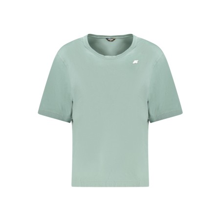 K-WAY T-SHIRT MANICHE CORTE DONNA VERDE