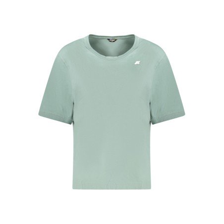 K-WAY T-SHIRT MANICHE CORTE DONNA VERDE