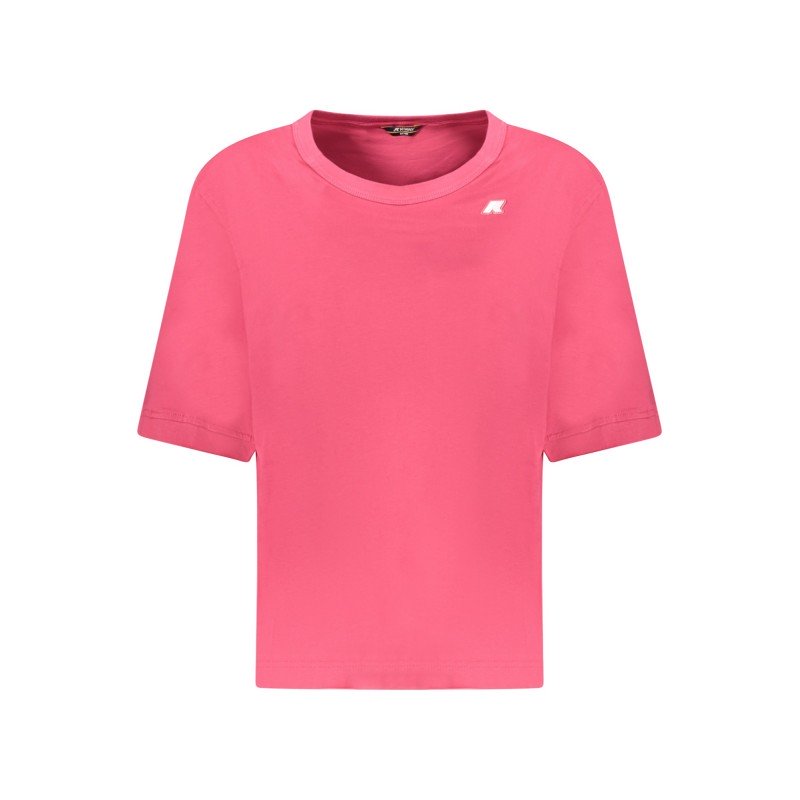 K-WAY T-SHIRT MANICHE CORTE DONNA ROSA K-WAY T-SHIRT MANICHE CORTE DONNA ROSA