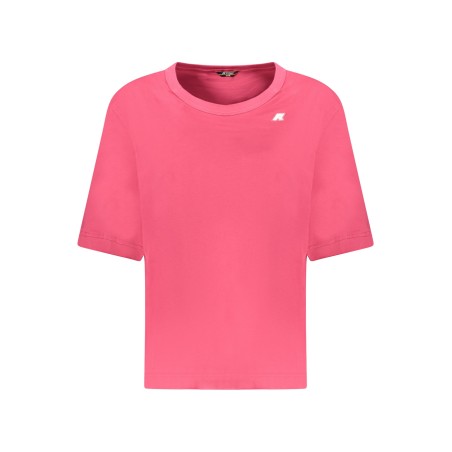 K-WAY T-SHIRT MANICHE CORTE DONNA ROSA