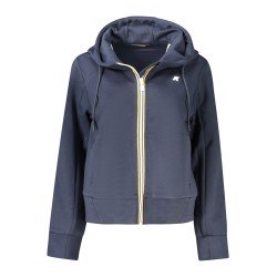 K-WAY FELPA CON ZIP DONNA BLU