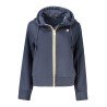 K-WAY FELPA CON ZIP DONNA BLU