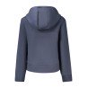K-WAY FELPA CON ZIP DONNA BLU
