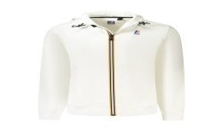 K-WAY FELPA CON ZIP UOMO BIANCO