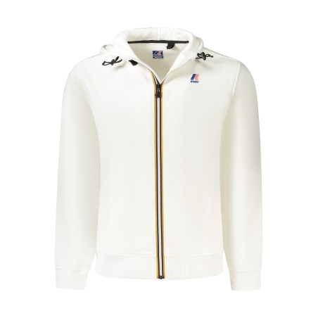 K-WAY FELPA CON ZIP UOMO BIANCO