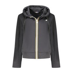 K-WAY FELPA CON ZIP DONNA NERO