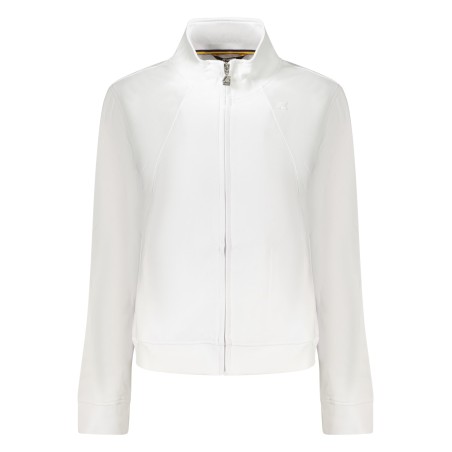 K-WAY FELPA CON ZIP DONNA BIANCO