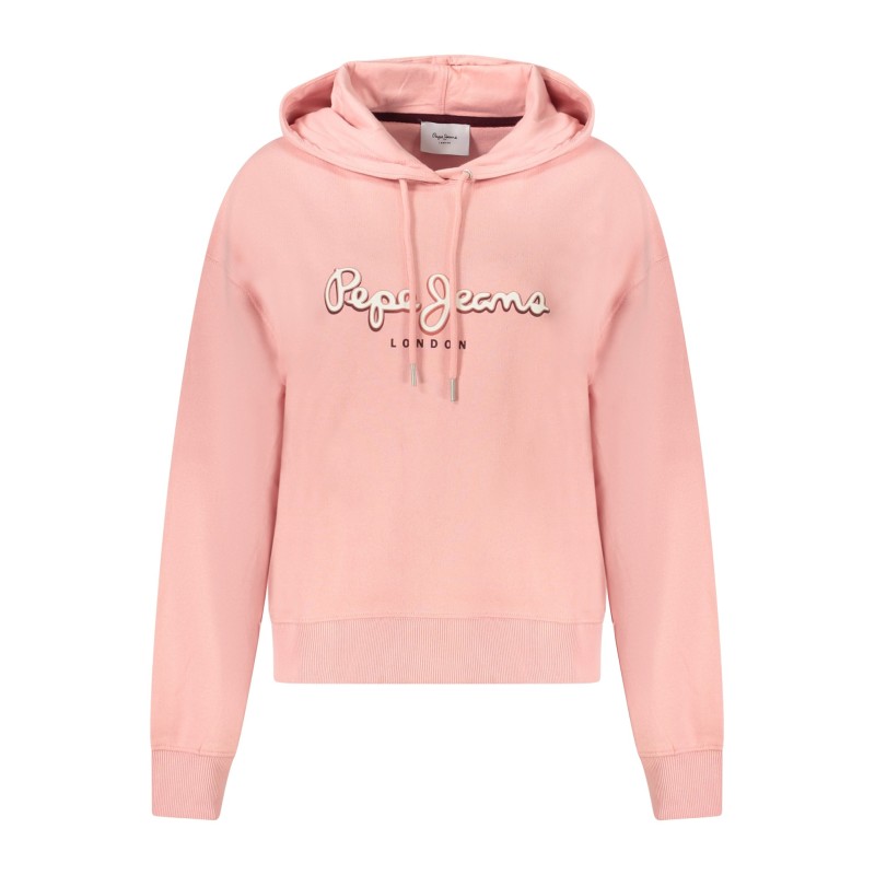 PEPE JEANS FELPA SENZA ZIP DONNA ROSA PEPE JEANS FELPA SENZA ZIP DONNA ROSA