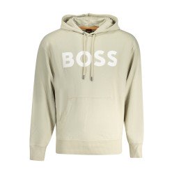 HUGO BOSS FELPA SENZA ZIP UOMO BEIGE