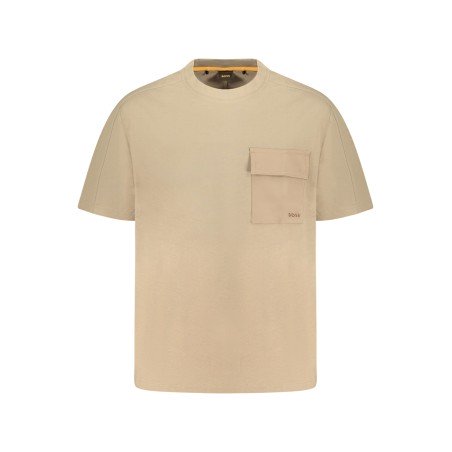 HUGO BOSS T-SHIRT MANICHE CORTE UOMO BEIGE