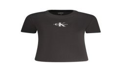 CALVIN KLEIN T-SHIRT MANICHE CORTE DONNA NERO