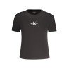 CALVIN KLEIN T-SHIRT MANICHE CORTE DONNA NERO