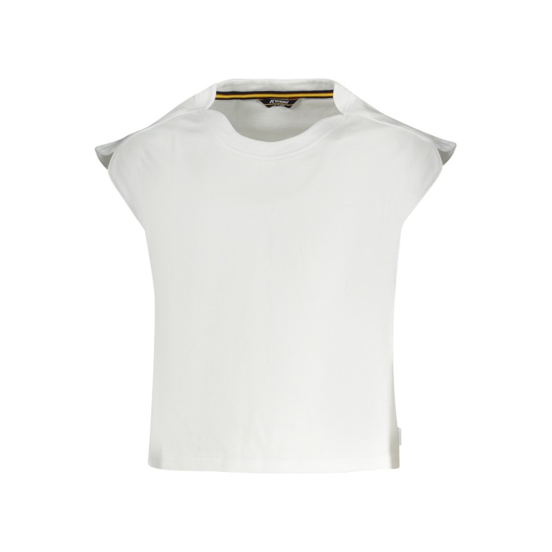 K-WAY T-SHIRT MANICHE CORTE BAMBINA BIANCO